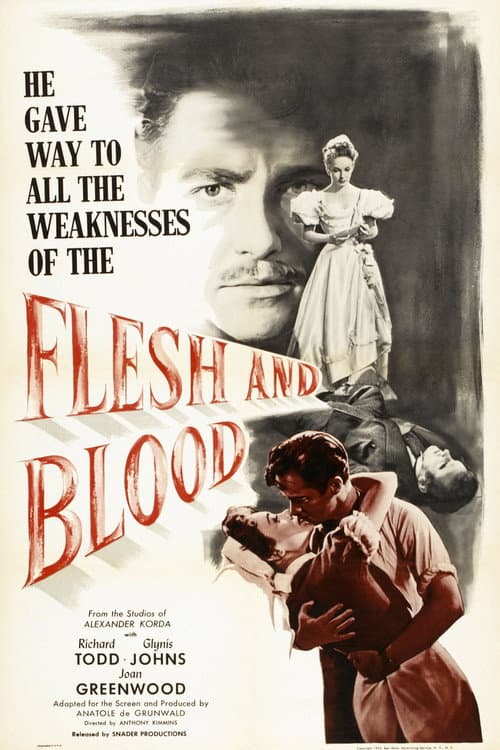 Flesh and Blood (1951) poster
