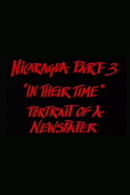 Nicaragua Part 3: In Their Time (1985) poster