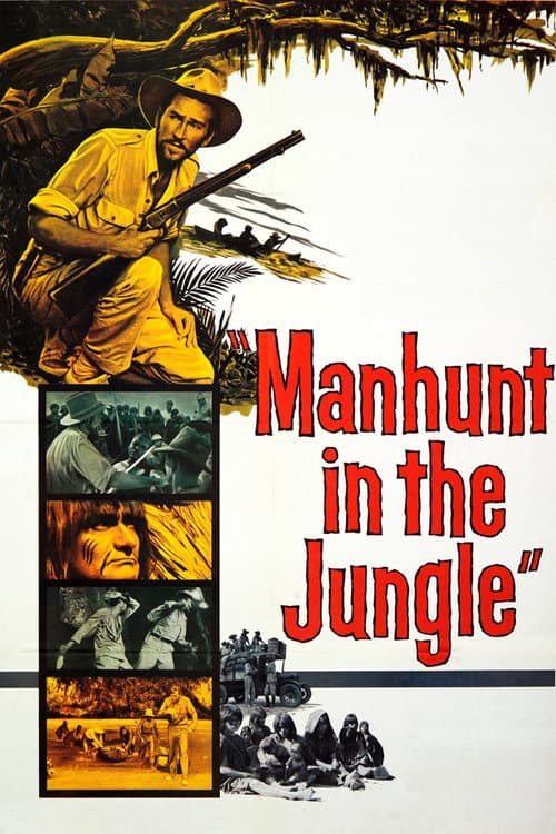 Manhunt in the Jungle (1958) poster
