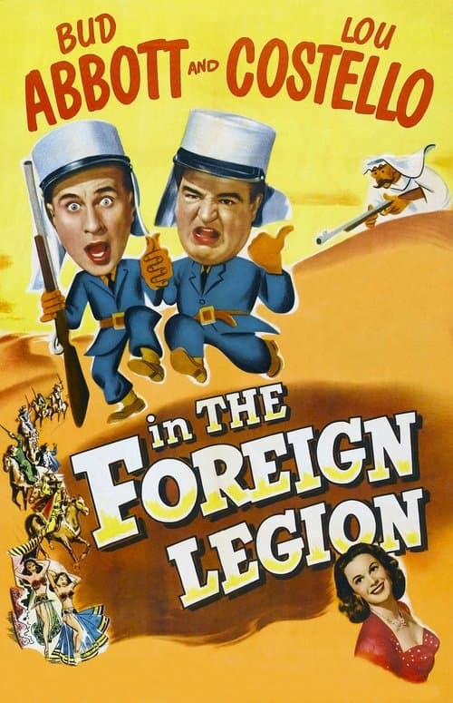 Bud Abbott and Lou Costello in the Foreign Legion (1950) poster