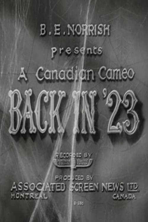 Back in '23 (1933) poster