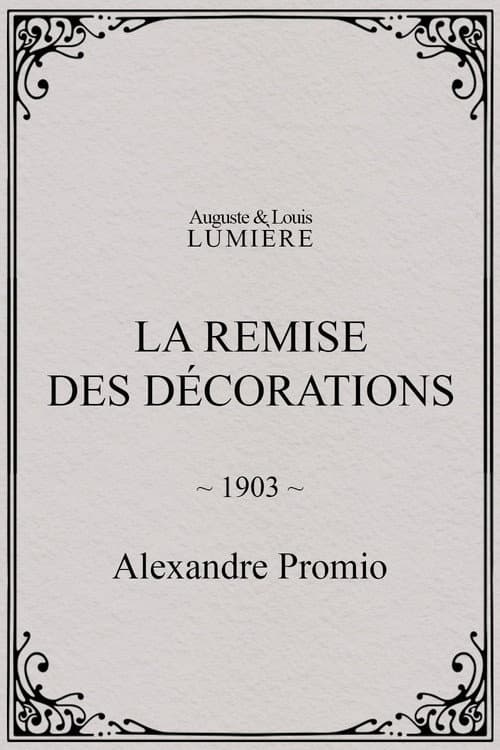 La remise des décorations (1903) poster