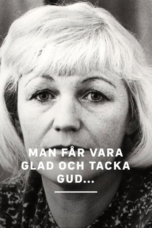 Man får vara glad och tacka Gud... (1969) poster