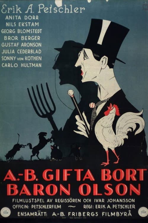 A.-B. gifta bort baron Olson (1928) poster