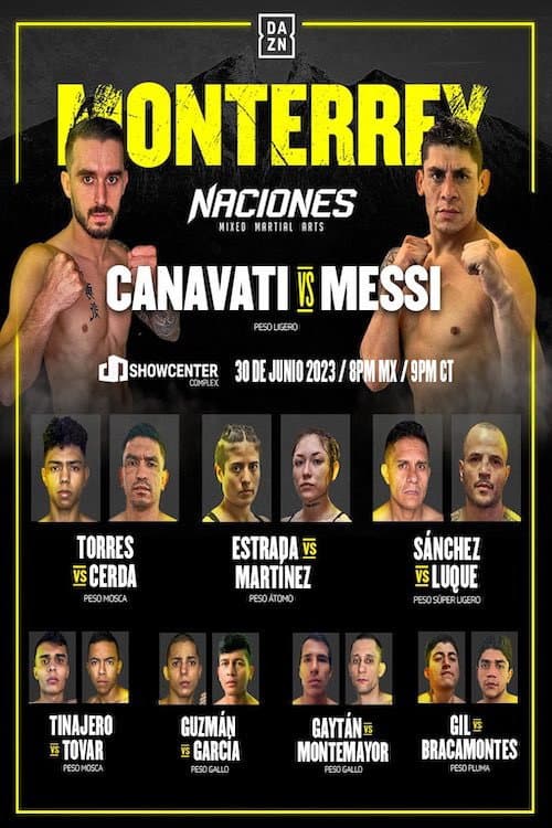 Naciones MMA 15: Monterrey (2023) poster