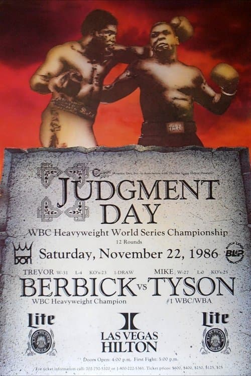 Mike Tyson vs Trevor Berbick (1986) poster