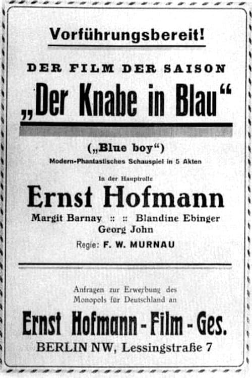 Der Knabe in Blau (1921) poster
