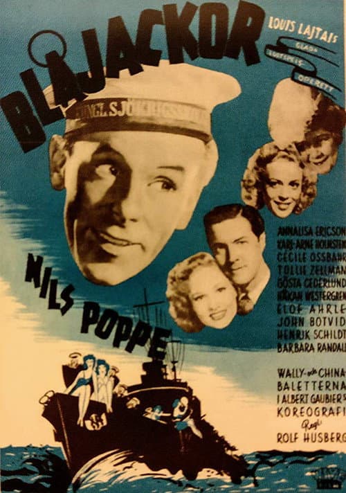 Blåjackor (1945) poster