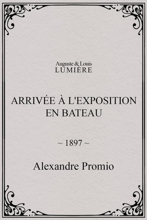 Arrivée à l'exposition en bateau (1897) poster