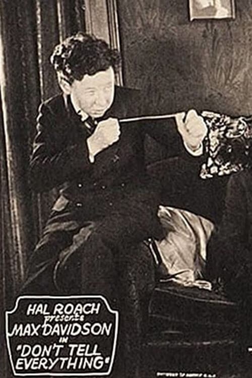 Don't Tell Everything (1927) poster