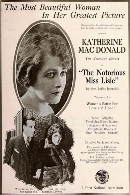 Notorious Miss Lisle (1920) poster