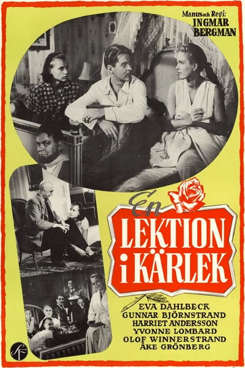 En lektion i kärlek (1954) poster