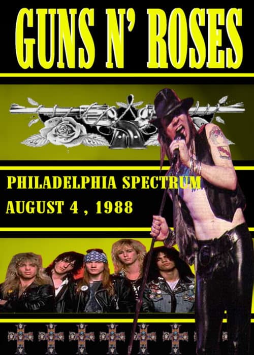 Guns N' Roses Live In Philadelphia (1988) poster