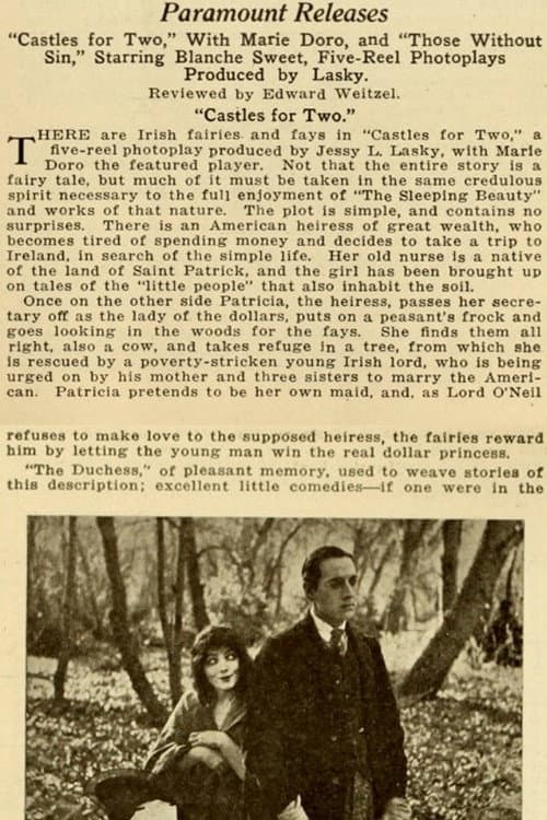 Castles for Two (1917) poster