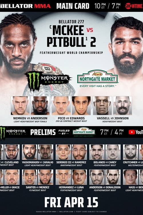 Bellator 277: McKee vs. Pitbull 2 (2022) poster