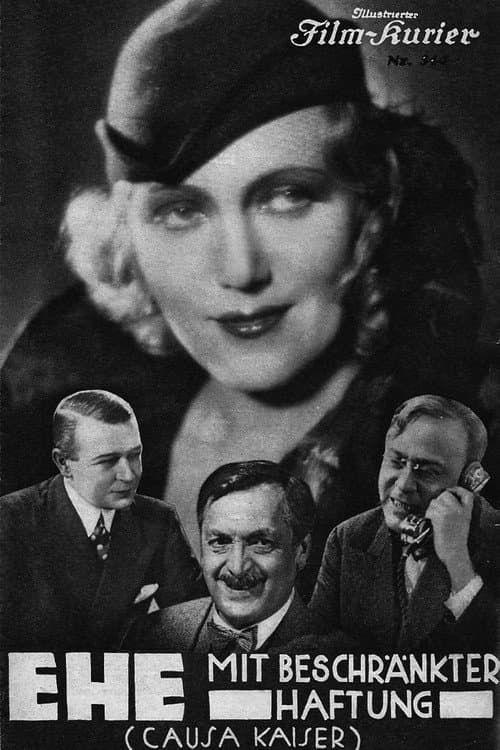 Ehe mit beschränkter Haftung (1931) poster
