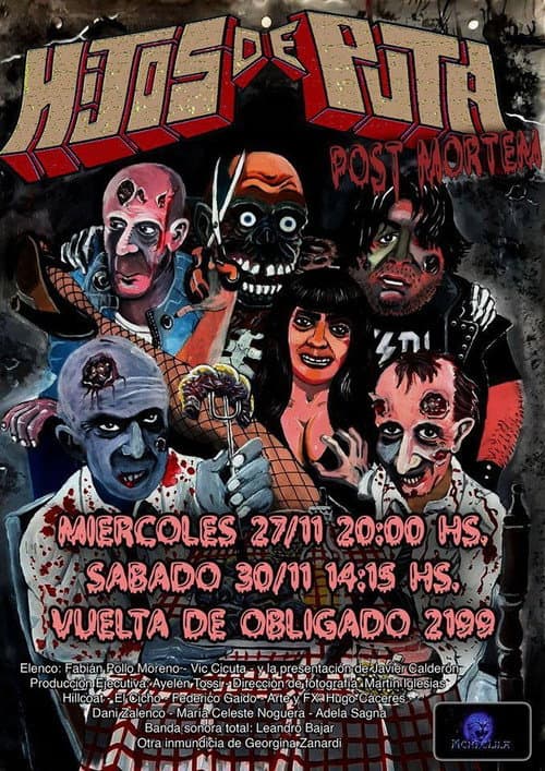 Hijos de puta post mortem (2019) poster