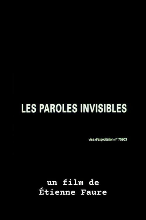 Les paroles invisibles (1991) poster