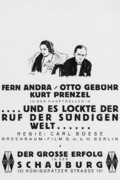 ...und es lockt ein Ruf aus sündiger Welt (1925) poster