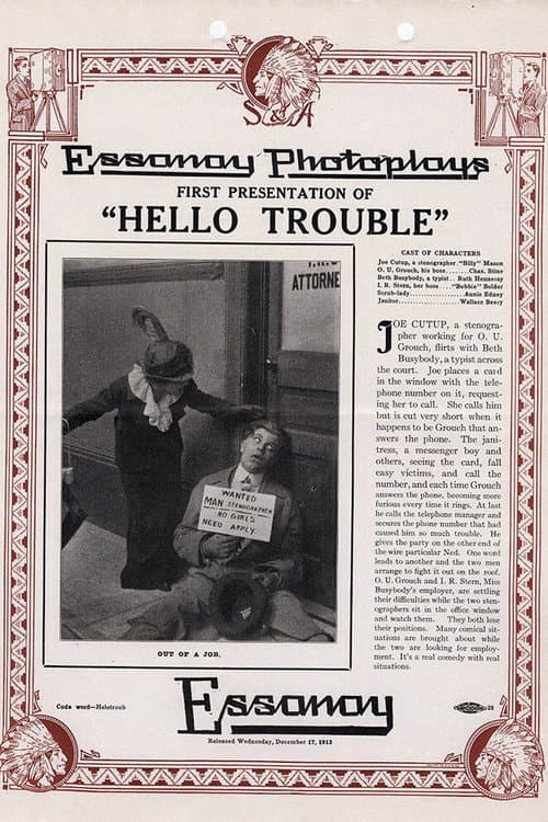 Hello, Trouble (1913) poster