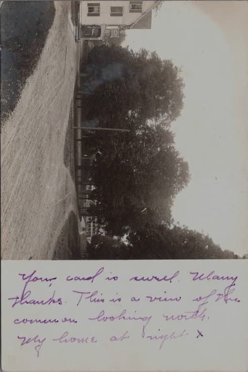 Postcard (one), September 25 - This is a view of the common looking north... (2020) poster