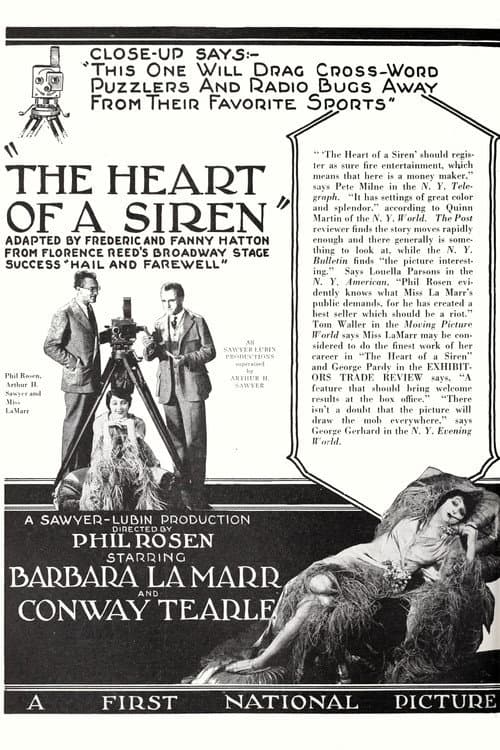 The Heart of a Siren (1925) poster