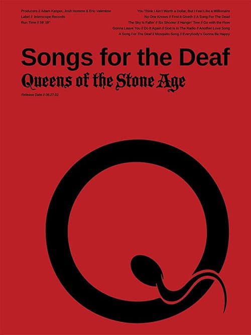 Queens Of The Stone Age – Songs For The Deaf (Real #1) (2002) poster