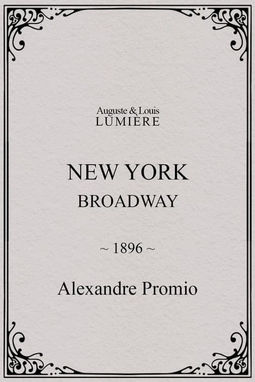 New York, Broadway (1896) poster