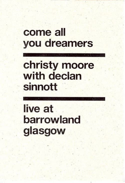 Christy Moore Live: Come All You Dreamers (2011) poster