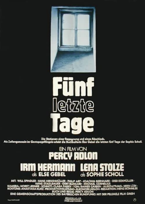 Fünf letzte Tage (1982) poster