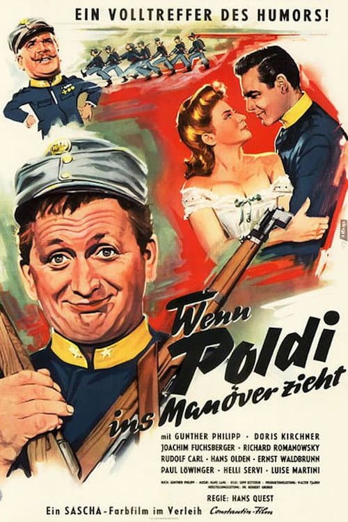 Wenn Poldi ins Manöver zieht (1956) poster