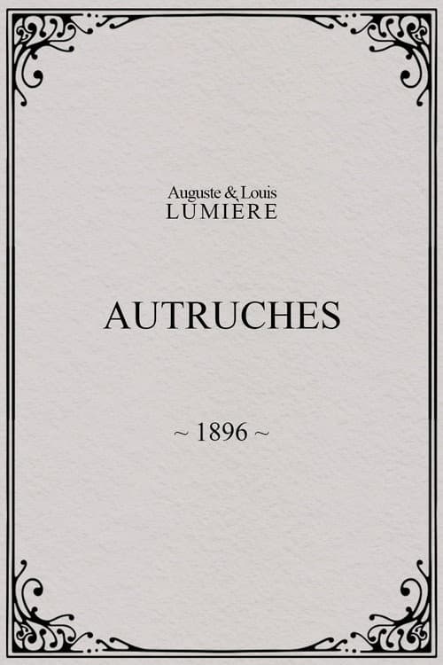 Autruches (1896) poster