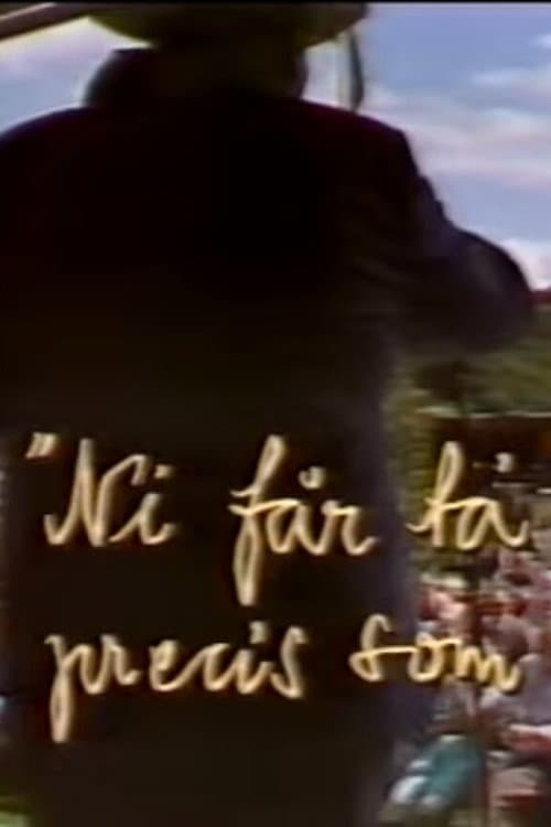Ni får ta' mig precis som jag är (1986) poster