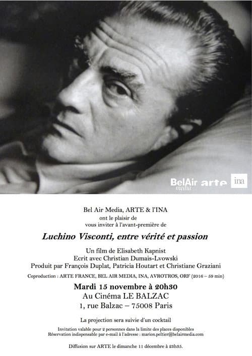 Luchino Visconti, entre vérité et passion (2016) poster