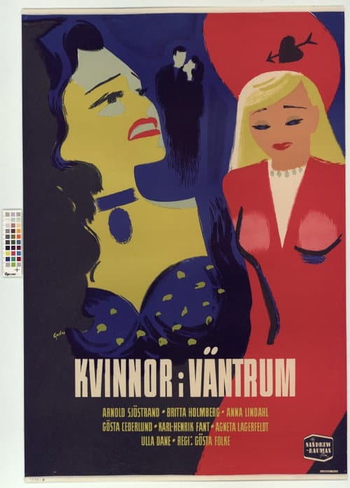 Kvinnor i väntrum (1946) poster