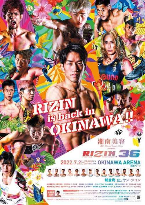 湘南美容クリニック presents RIZIN.36 (2022) poster