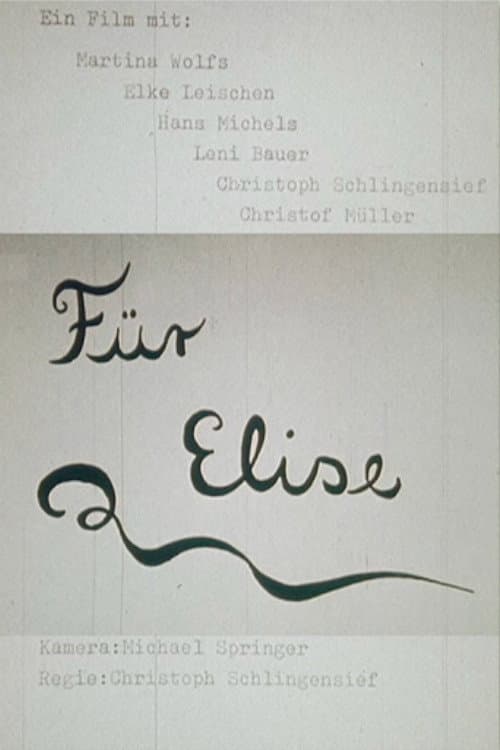Für Elise (1982) poster