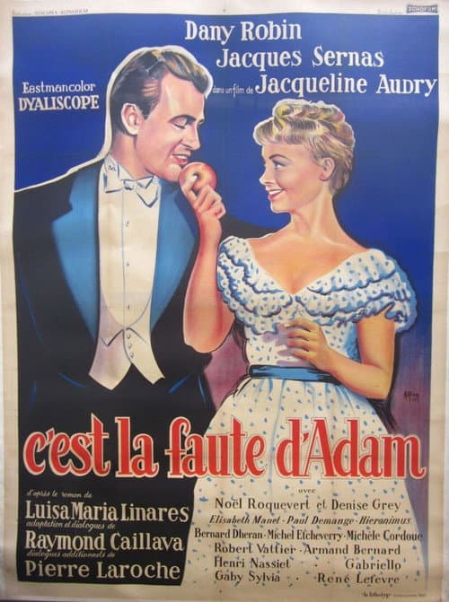 C'est la faute d'Adam (1957) poster