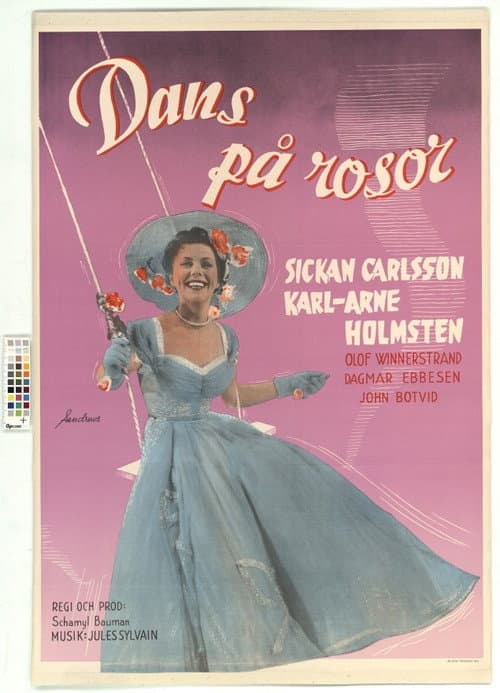 Dans på rosor (1954) poster