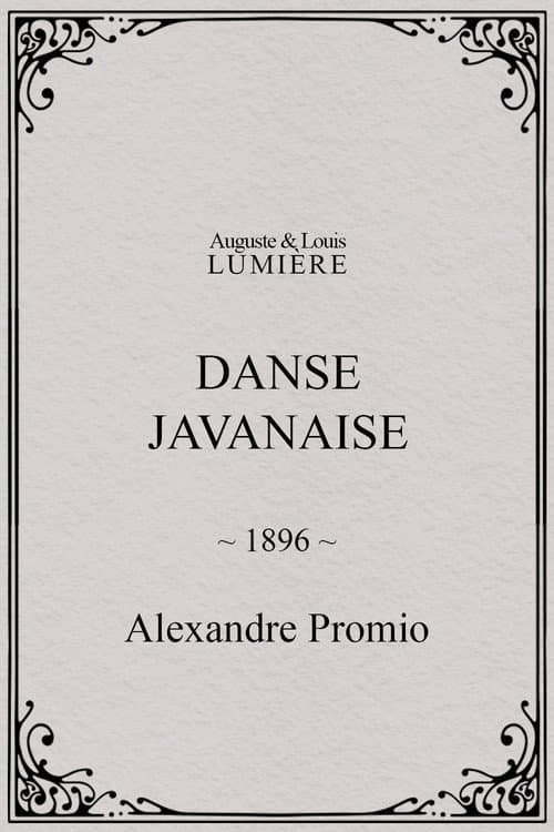 Danse javanaise (1896) poster