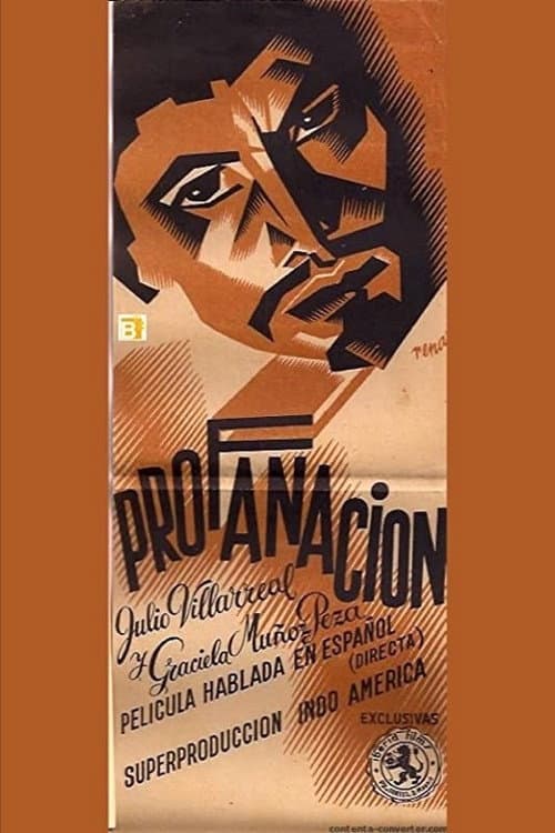 Profanación (1934) poster