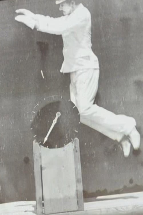 Saut en hauteur à pieds joints, homme habillé (1892) poster