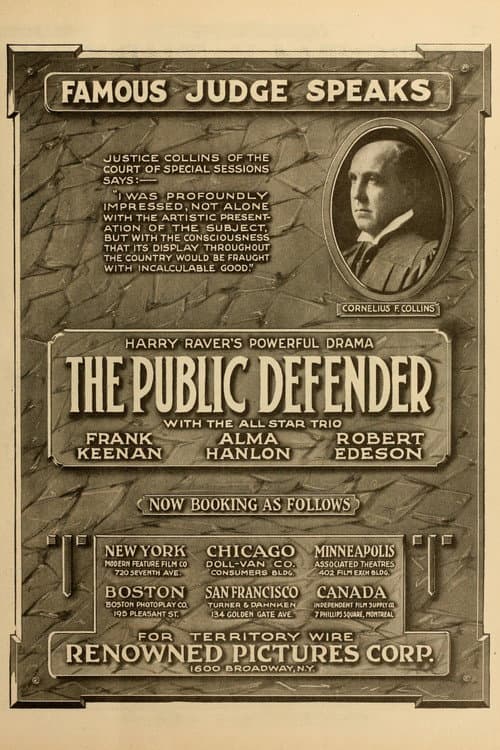 The Public Defender (1917) poster