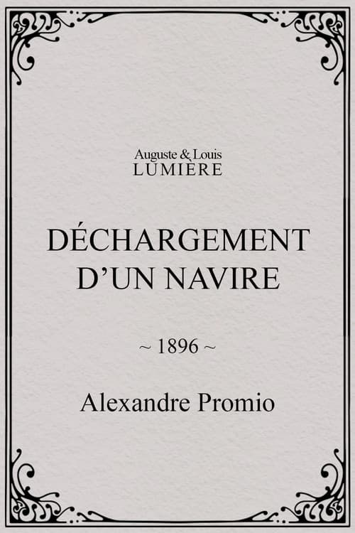 Déchargement d’un navire (1896) poster