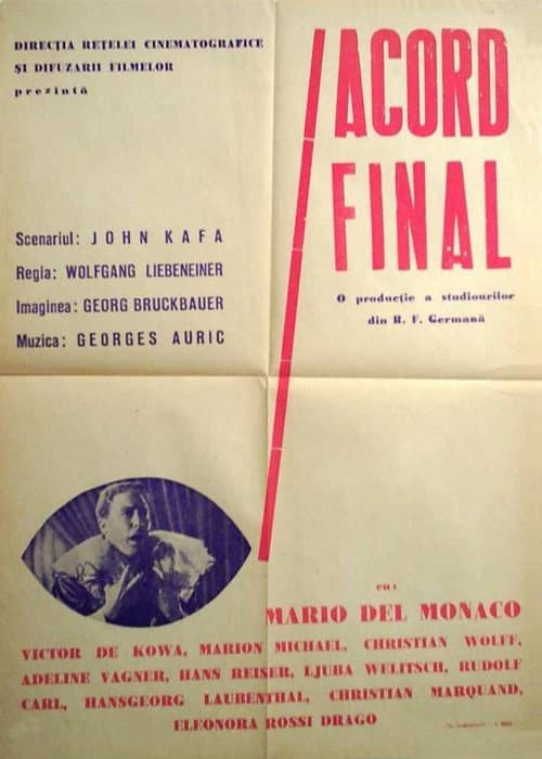 Schlussakkord (1960) poster