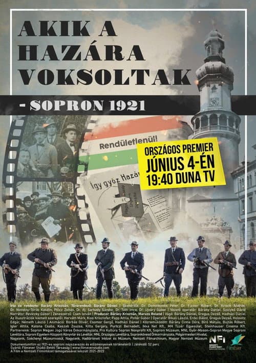Akik a hazára voksoltak - Sopron 1921 (2022) poster