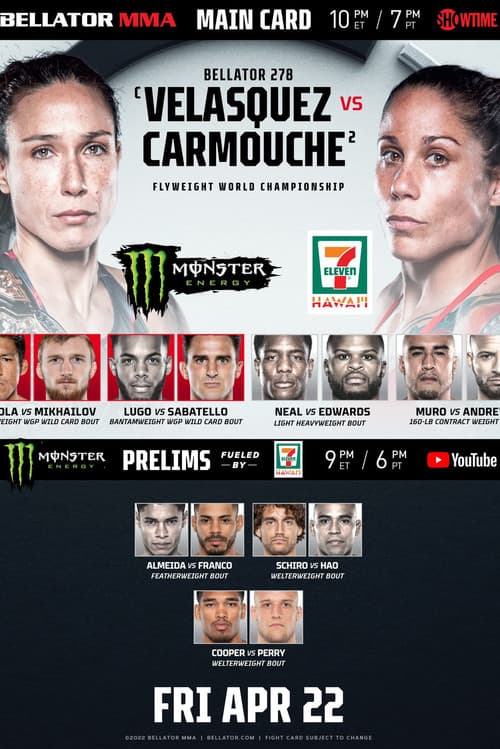 Bellator 278: Velasquez vs. Carmouche (2022) poster