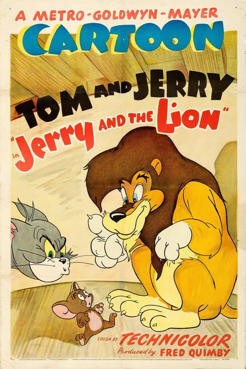 Jerry en de leeuw (1950) poster