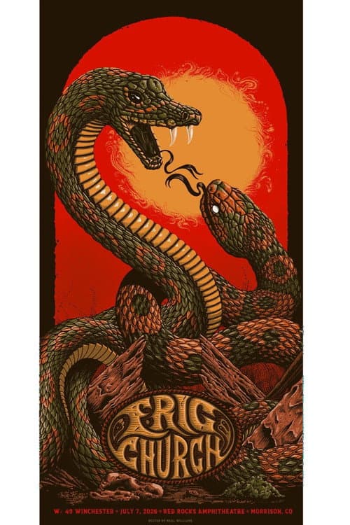 Eric Church - Live at Red Rocks Amphitheatre 7-07-2026 (2026) poster