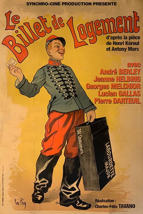 Le billet de logement (1932) poster